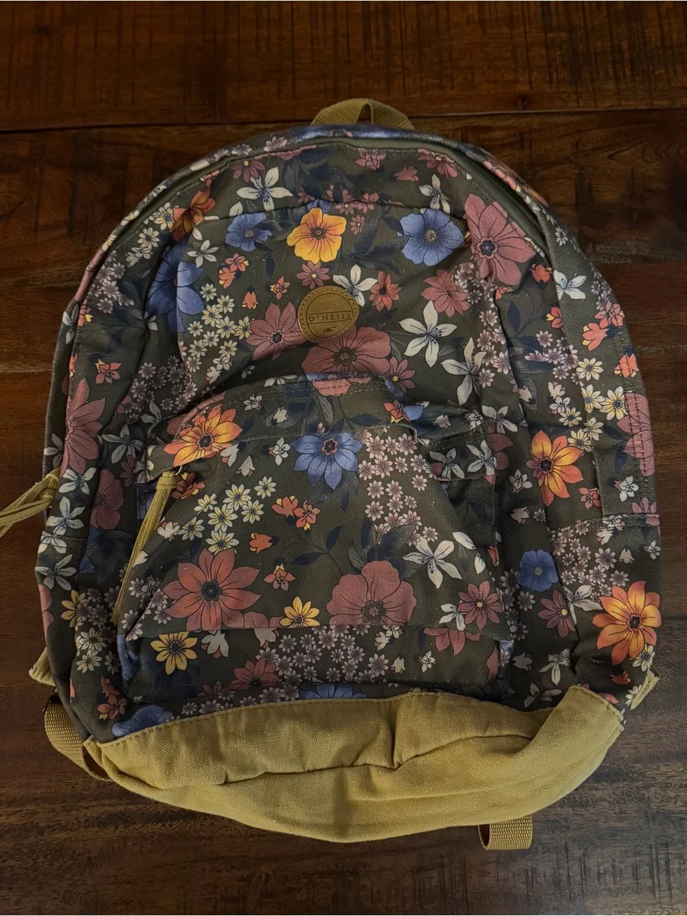 NWT O’Neill Shoreline Backpack olive floral